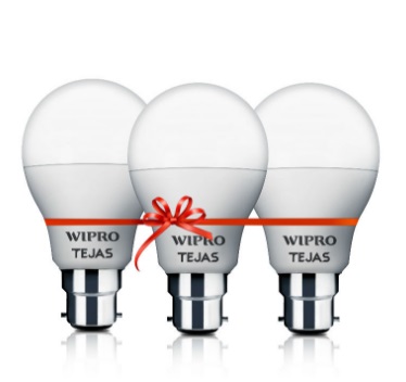India Desire : Buy Wipro 10 W Standard B22 LED Bulb White, Pack of 2 At Rs 189 From Flipkart